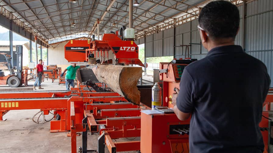 Wood-Mizer LT70 Sawmill operating in Terengganu, Malaysia
